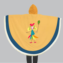 Load image into Gallery viewer, Girl With Balloon Cloak Hoodie Blanket
