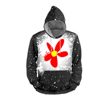 Load image into Gallery viewer, Flower - Faux Bleach Design Hoodie - Plus Sizes
