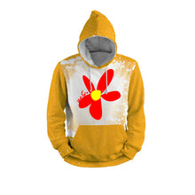 Load image into Gallery viewer, Flower - Faux Bleach Design Hoodie - Plus Sizes
