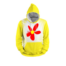 Load image into Gallery viewer, Flower - Faux Bleach Design Hoodie - Plus Sizes
