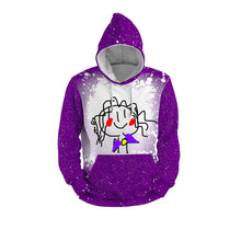 Load image into Gallery viewer, Girl- Faux Bleach Design Hoodie
