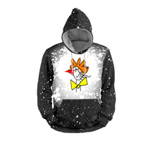 Load image into Gallery viewer, Bird- Faux Bleach Design Hoodie
