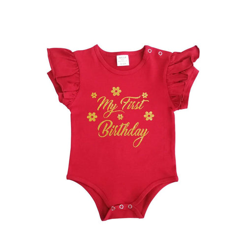 My First Birthday Baby Body Romper - Blanketale