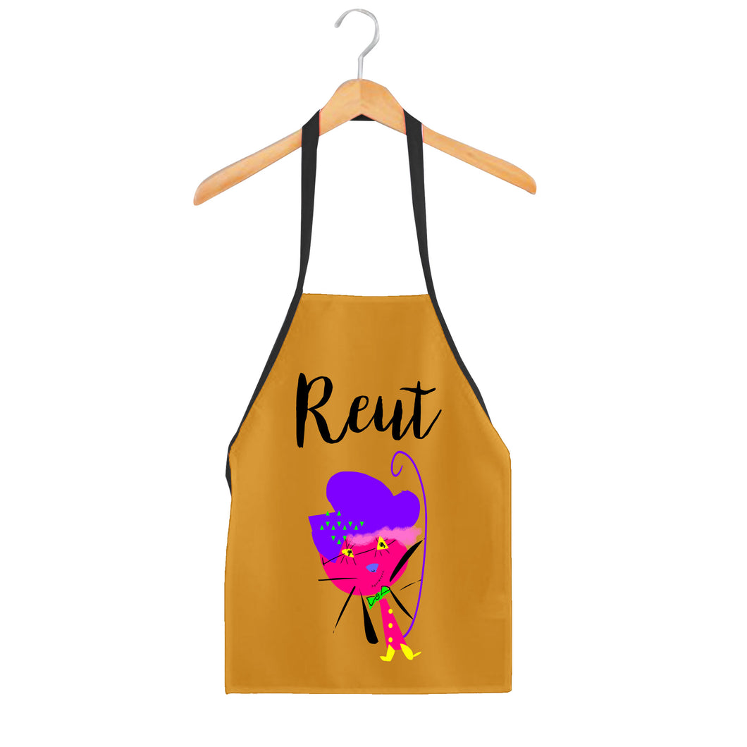 Cat Adults Apron With Name 2