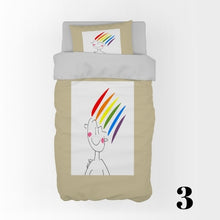 Load image into Gallery viewer, Rainbow Duvet Cover with/out Pillowcase/s
