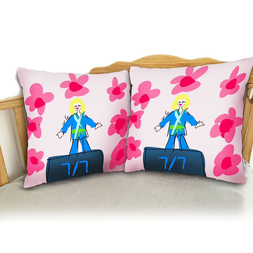 Judo Girl Pillow Cover