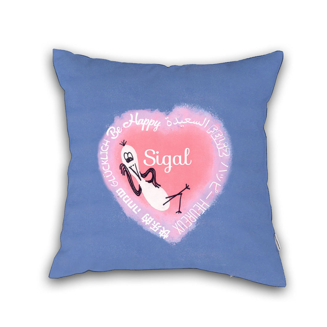 Be Happy Pillow Cover