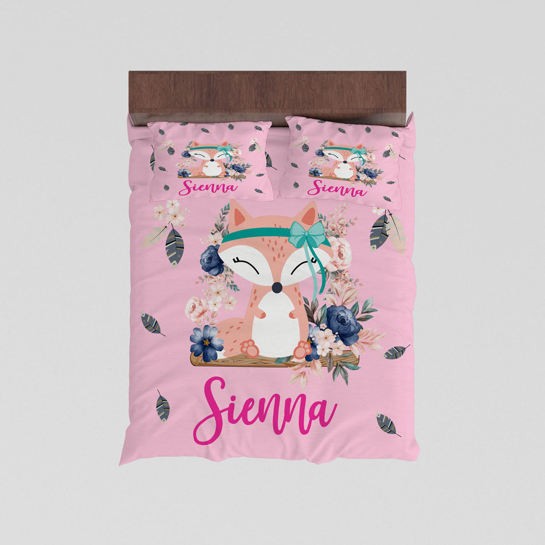 Foxy Floral Doona Cover