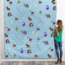 Load image into Gallery viewer, Animal Design Lightweight Quilt Blanket
