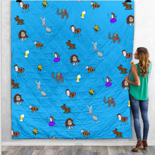 Load image into Gallery viewer, Animal Design Lightweight Quilt Blanket
