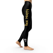 Load image into Gallery viewer, Bee Happy Leggings (Logo Right Side Only)
