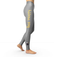 Load image into Gallery viewer, Bee Happy Leggings (Logo Right Side Only)
