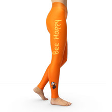 Load image into Gallery viewer, Bee Happy Leggings (Logo Right Side Only)
