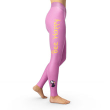 Load image into Gallery viewer, Bee Happy Leggings (Logo Right Side Only)
