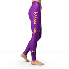 Load image into Gallery viewer, Bee Happy Leggings (Logo Right Side Only)
