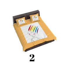 Load image into Gallery viewer, Rainbow Duvet Cover with/out Pillowcase/s
