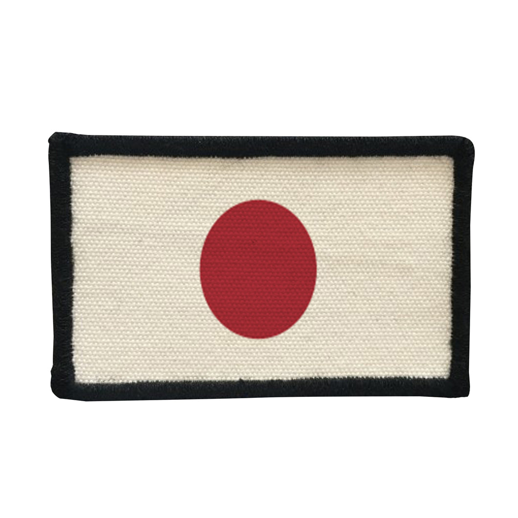 Japan Flag Patches Rectangle