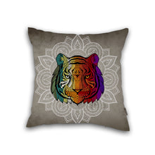 Load image into Gallery viewer, Zentangle Tribal Pillow Cover With Book Insert
