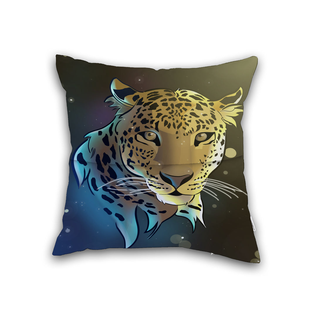 Jazzy Leopard Pillow Cover With Book Insert